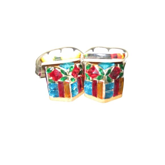 Fashion Nova vibrant multicolor square embellished chunky heeled mules 40 US 10 - Picture 5 of 11